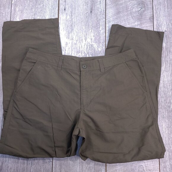 Eddie Bauer Pants Mens 36x30 Travex Green Outdoor Hiking Straight Lightweight - Picture 4 of 10